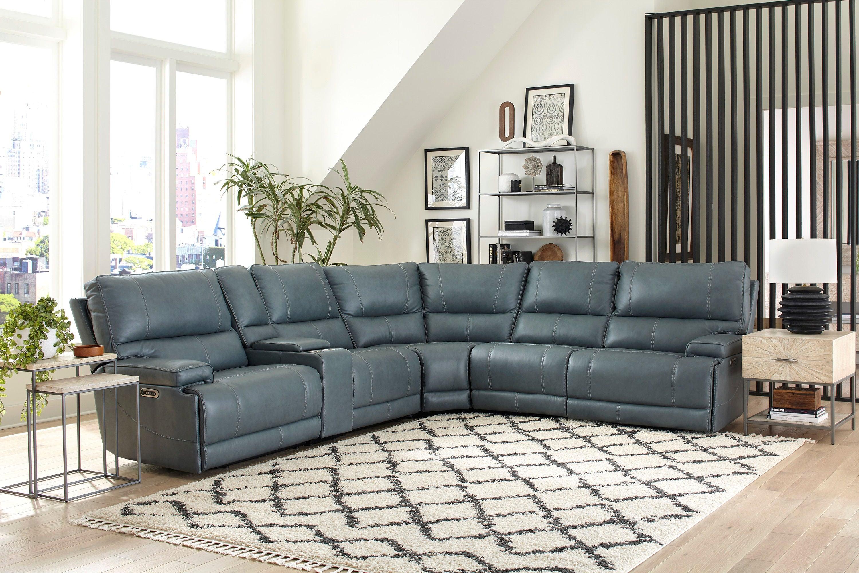 Parker Living - Whitman - 6 Piece Power Reclining Sectional - 5th Avenue Furniture