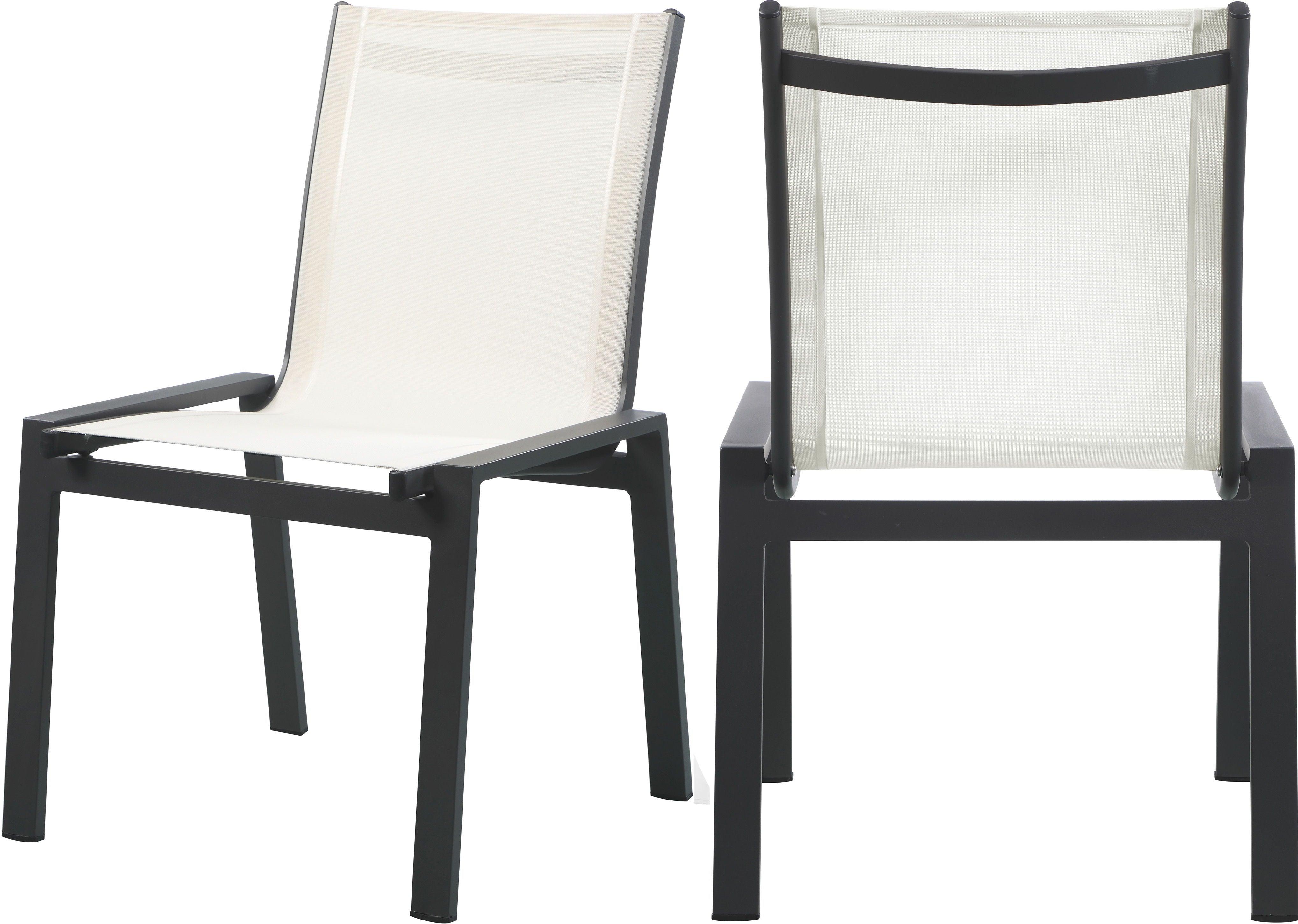 Meridian Furniture - Nizuc - Outdoor Patio Dining Chair (Set of 2) - White - 5th Avenue Furniture