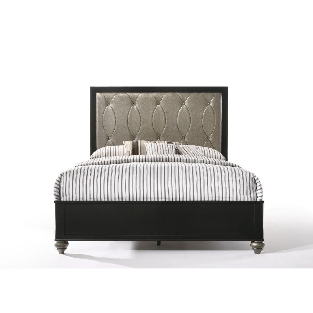 ACME - Ulrik - Eastern King Bed - Copper & Black - 5th Avenue Furniture