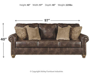 Ashley Furniture - Nicorvo - Coffee - Queen Sofa Sleeper - 5th Avenue Furniture