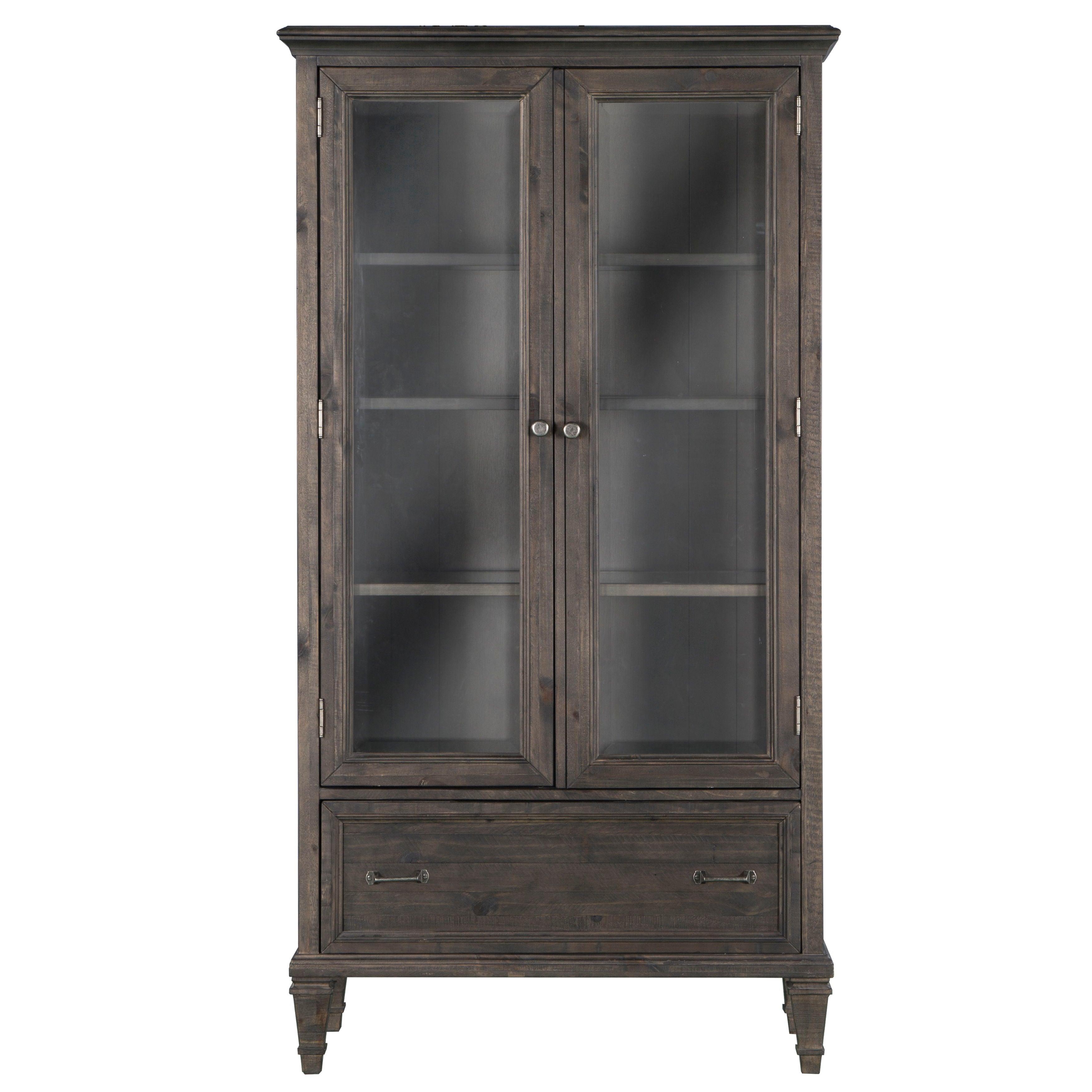 Magnussen Furniture - Sutton Place - Door Bookcase - Weathered Charcoal - 5th Avenue Furniture
