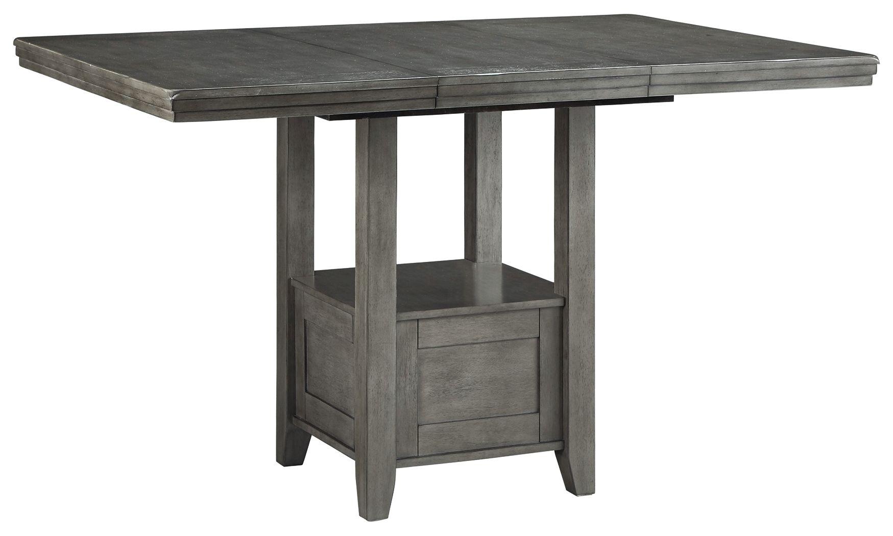 Ashley Furniture - Hallanden - Gray - Rectangular Dining Room Counter Extension Table - 5th Avenue Furniture