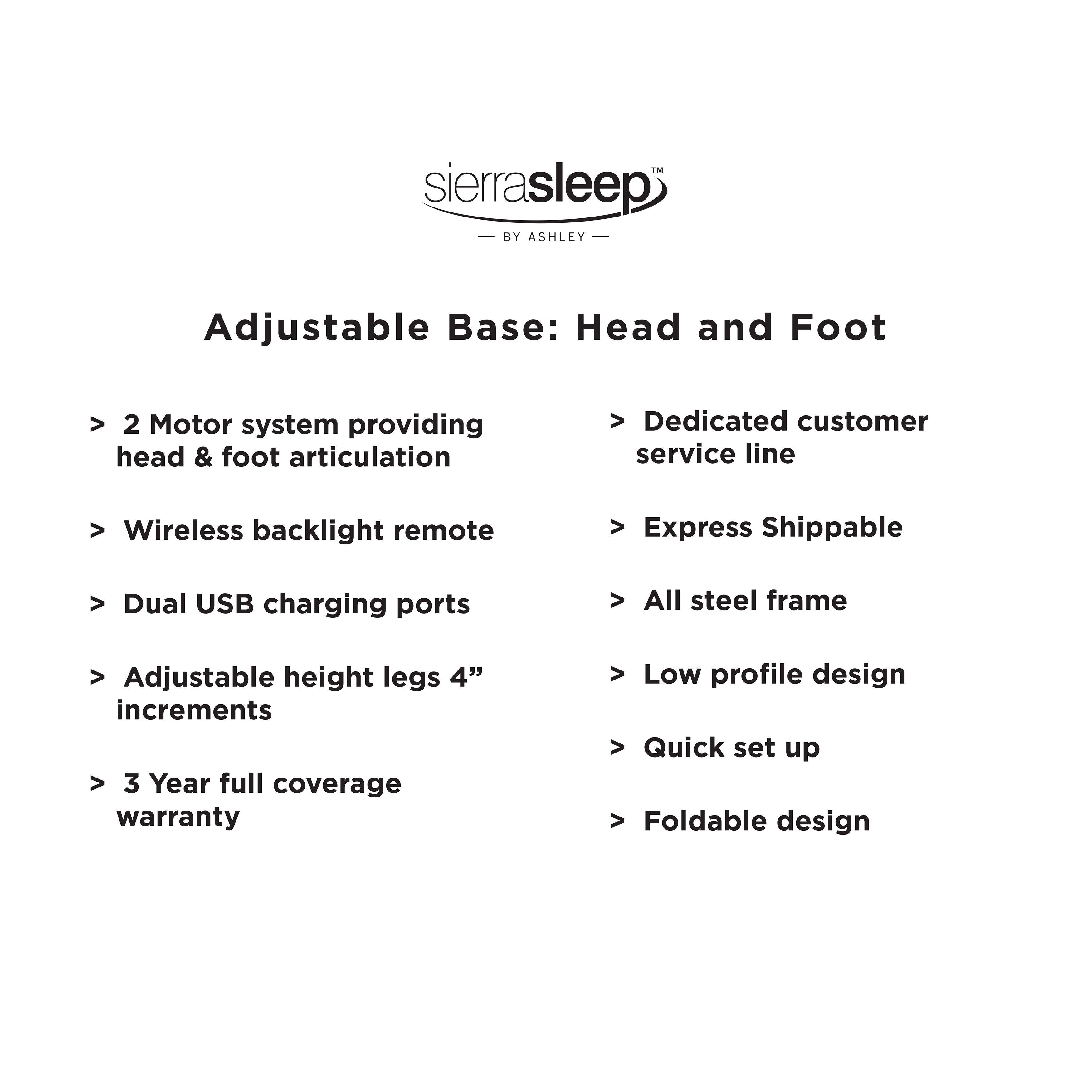 Ashley Furniture - Head-Foot Good Adjustable Base - 5th Avenue Furniture