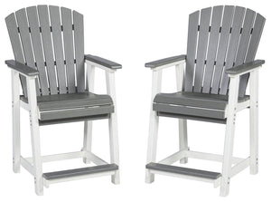 Signature Design by Ashley® - Transville - Gray / White - Barstool (Set of 2) - 5th Avenue Furniture