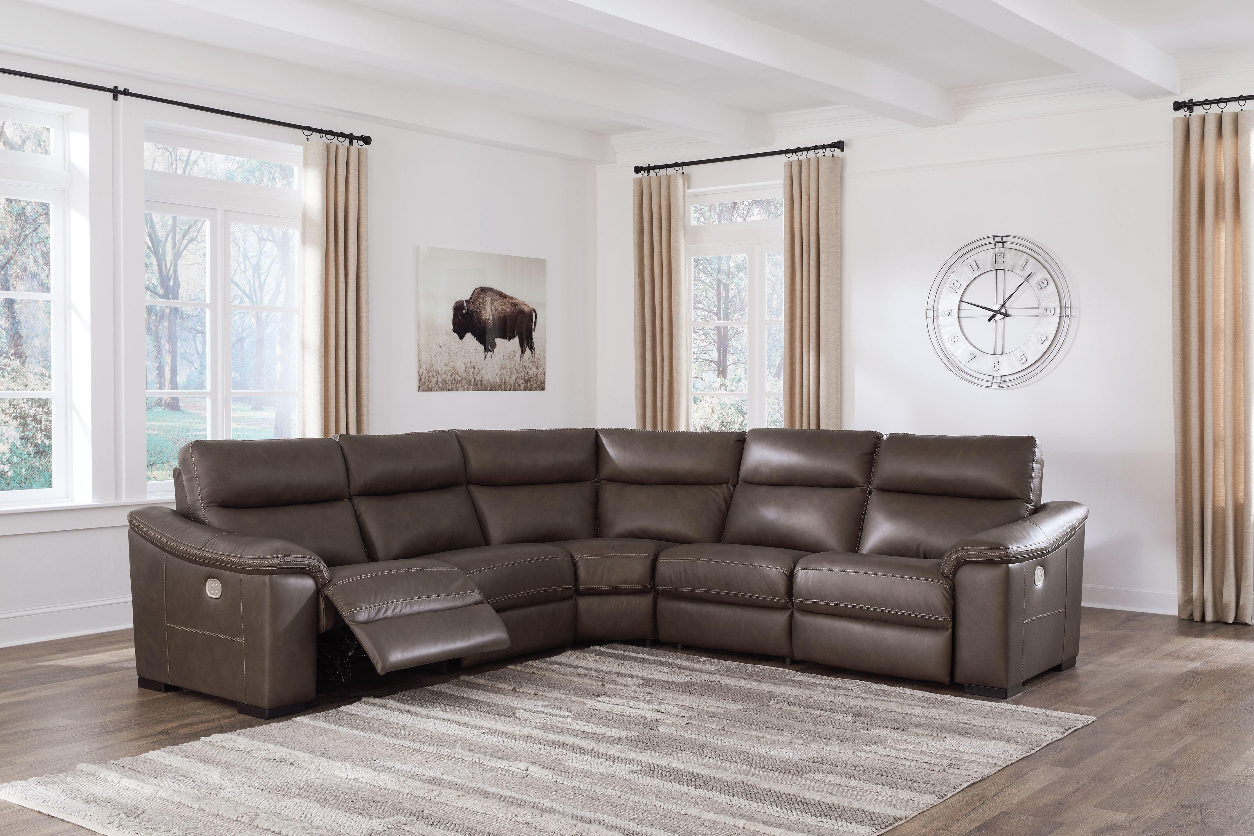 Signature Design by Ashley® - Salvatore - Power Reclining Sectional - 5th Avenue Furniture