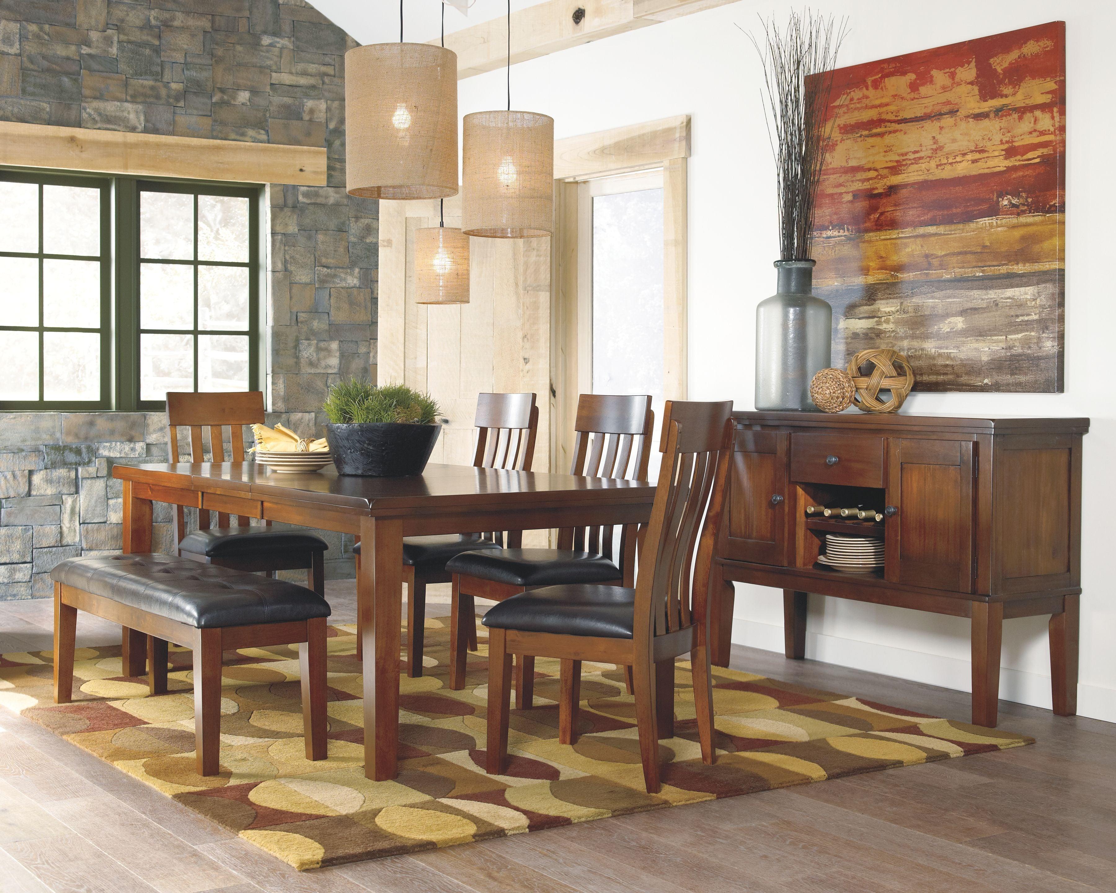 Signature Design by Ashley® - Ralene - Medium Brown - Rectangular Dining Room Butterfly Extension Table - 5th Avenue Furniture