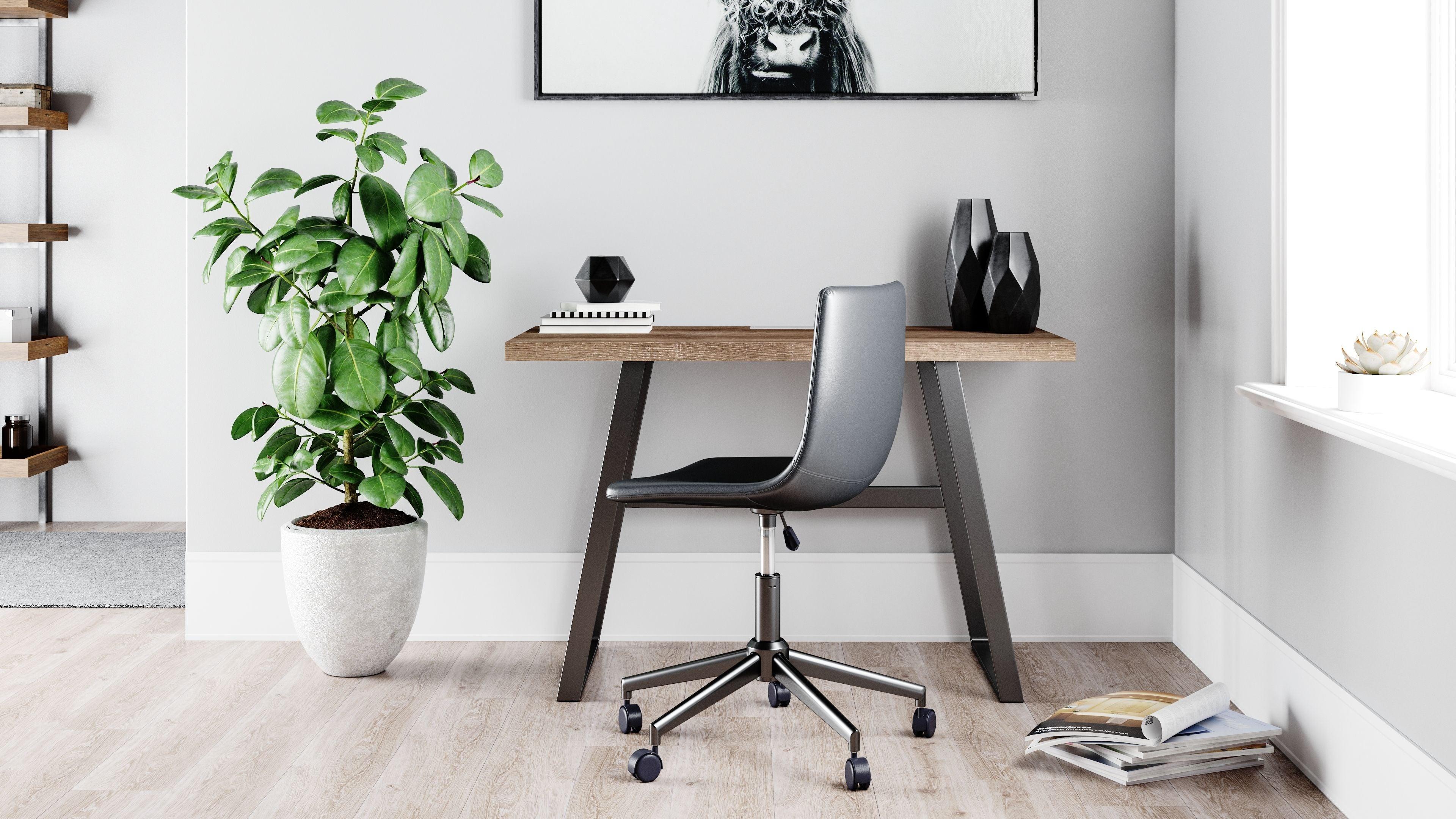 Signature Design by Ashley® - Arlenbry - Gray - 2 Pc. - Home Office Small Desk, Swivel Desk Chair - 5th Avenue Furniture