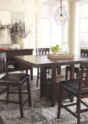 Signature Design by Ashley® - Haddigan - Dining Table With Bar Stools - 5th Avenue Furniture