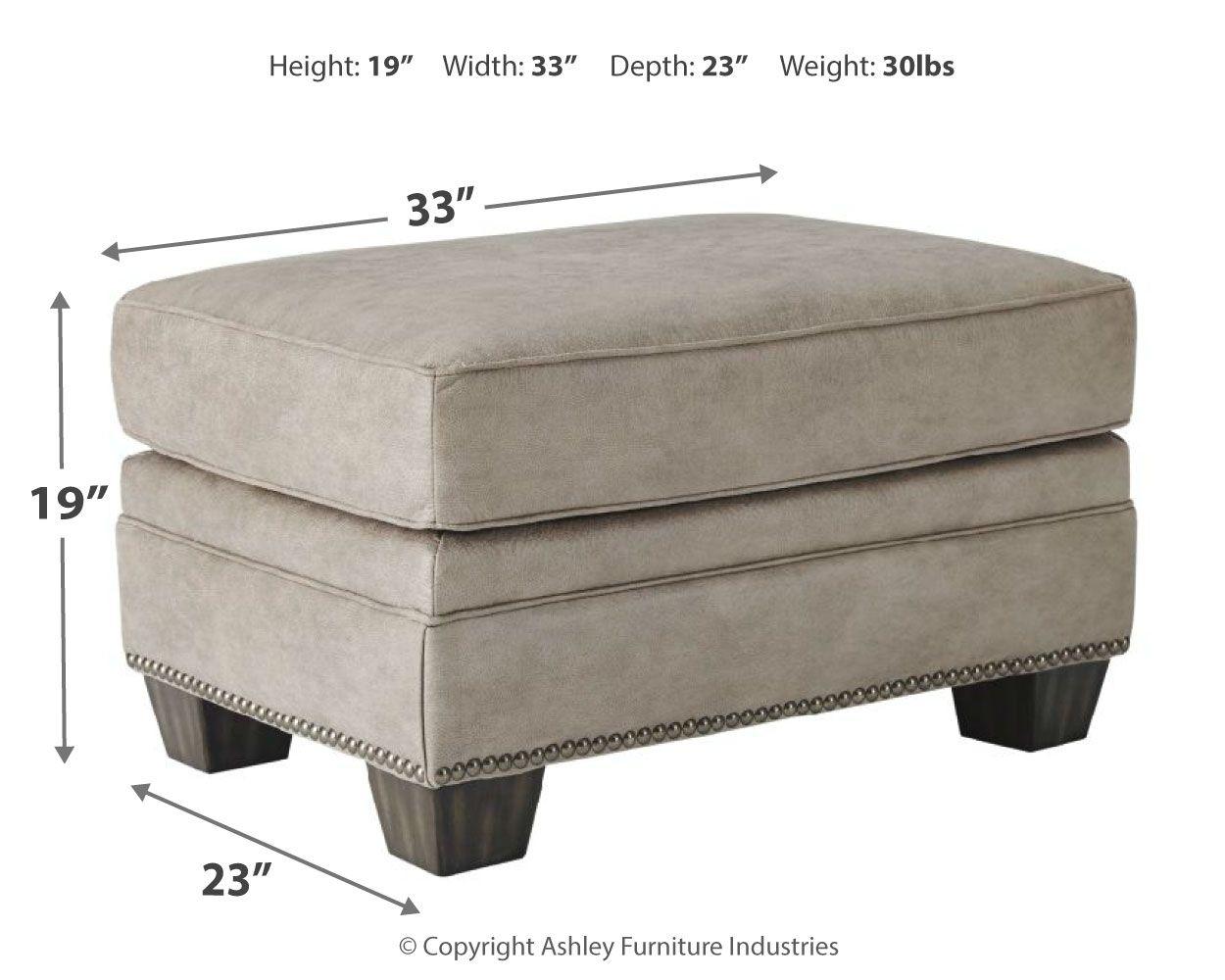 Ashley Furniture - Olsberg - Steel - Ottoman - 5th Avenue Furniture
