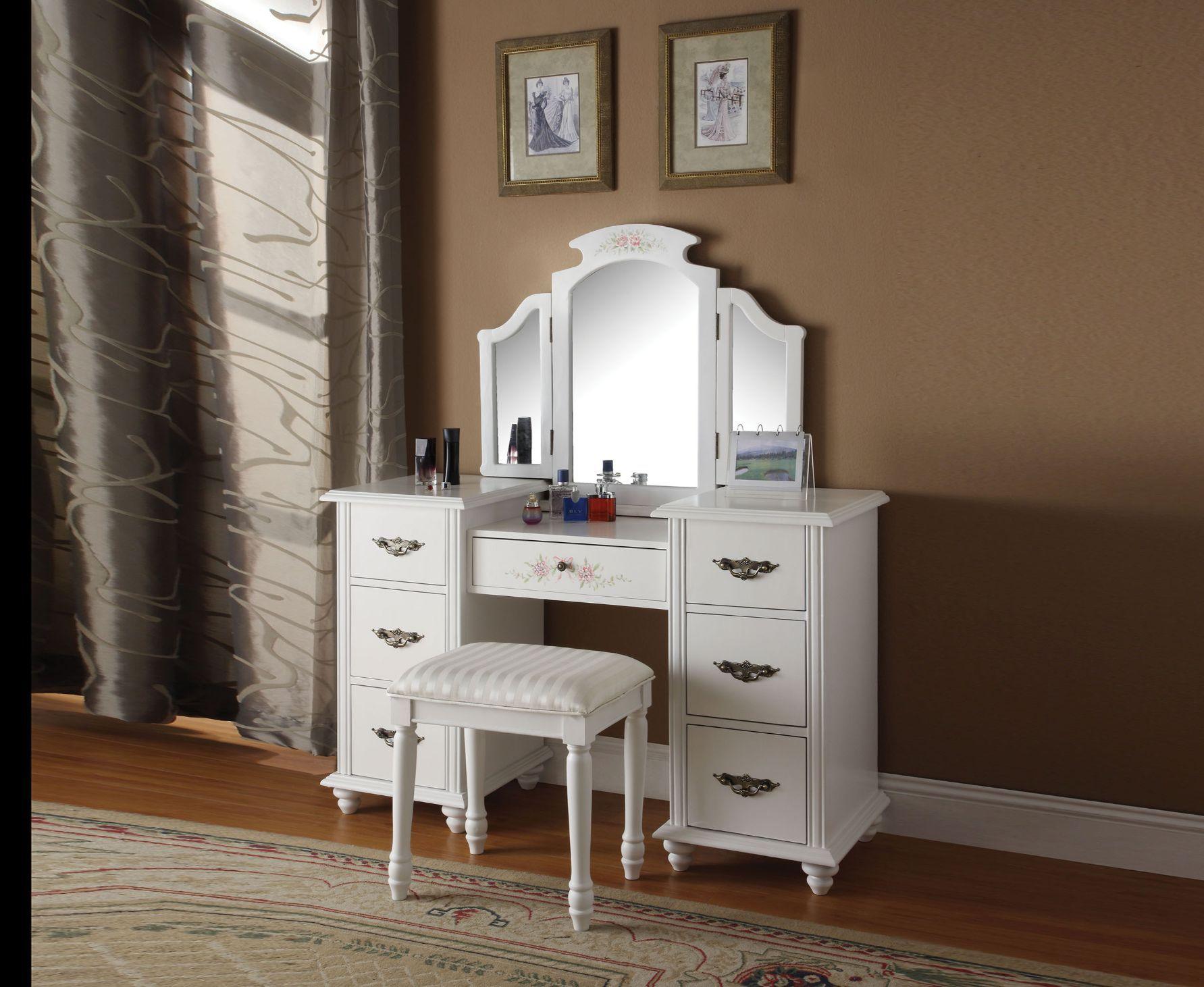 ACME - Torian - Vanity Desk - White - 5th Avenue Furniture