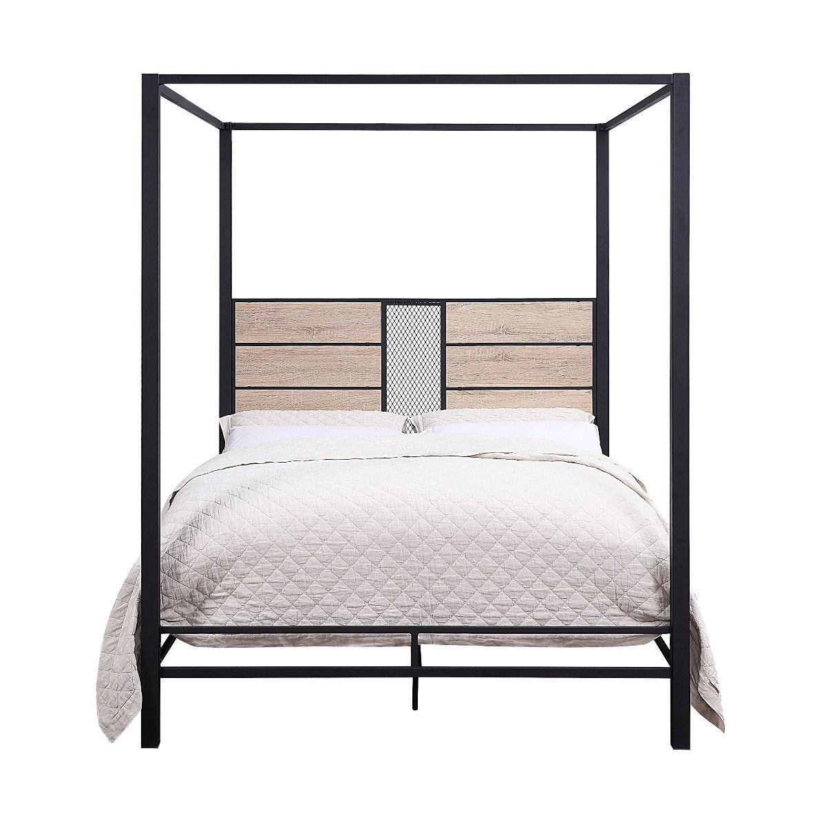 ACME - Baara - Twin Bed - Natural & Sandy Gray - 5th Avenue Furniture