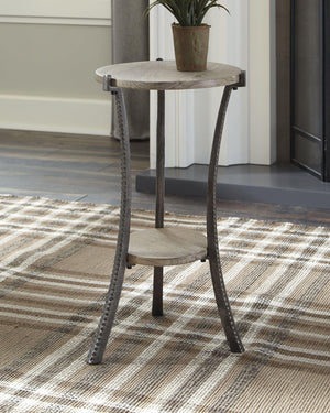 Ashley Furniture - Enderton - White Wash / Pewter - Accent Table - 5th Avenue Furniture