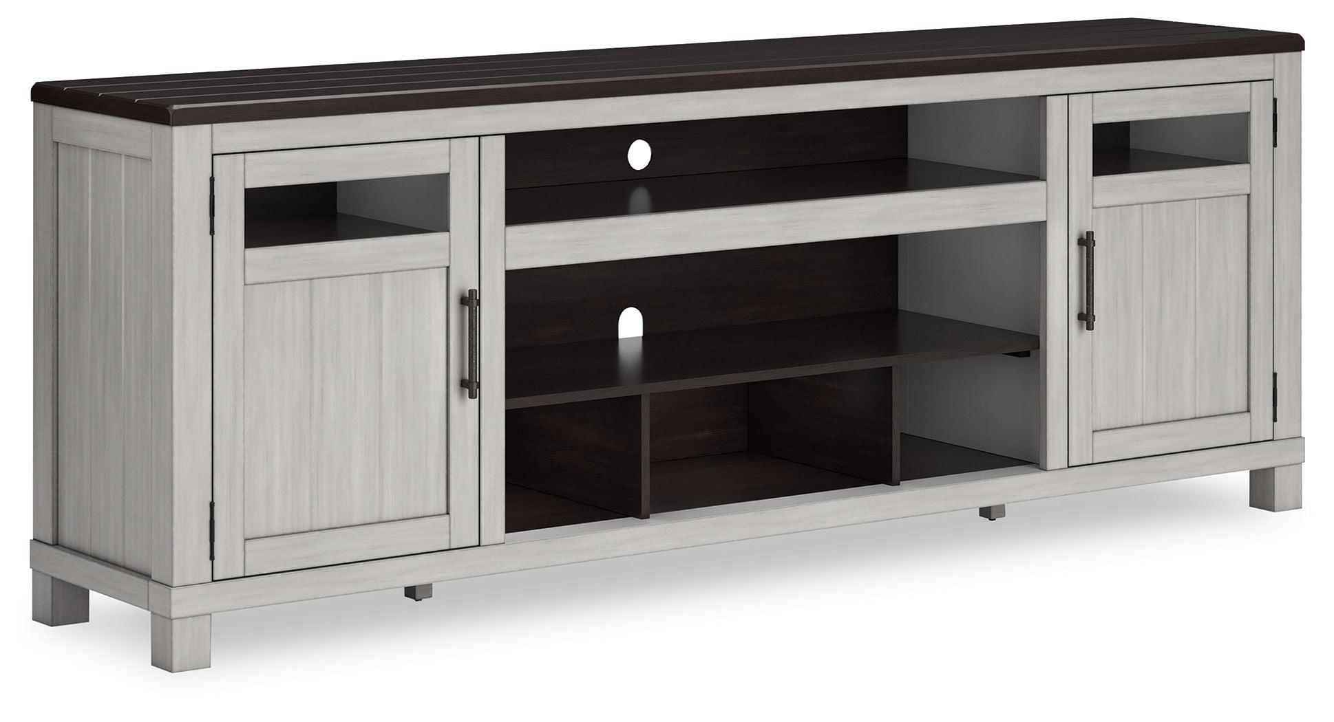Signature Design by Ashley® - Darborn - Gray / Brown - Xl TV Stand W/Fireplace Option - 5th Avenue Furniture