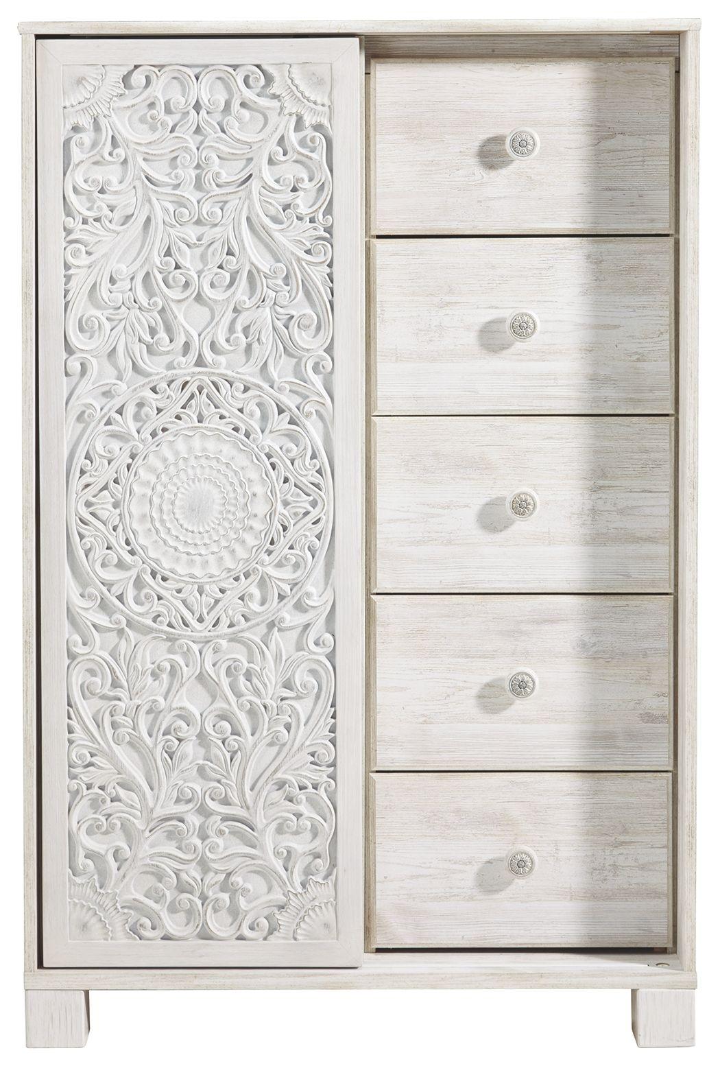 Ashley Furniture - Paxberry - Whitewash - Dressing Chest - 5th Avenue Furniture