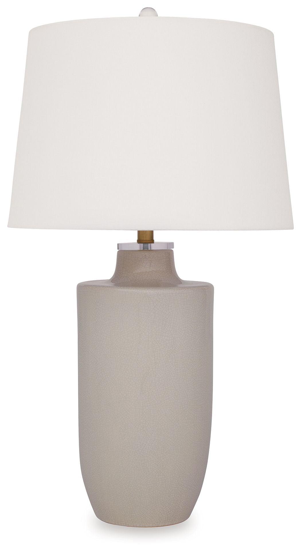 Ashley Furniture - Cylener - Off White - Ceramic Table Lamp - 5th Avenue Furniture
