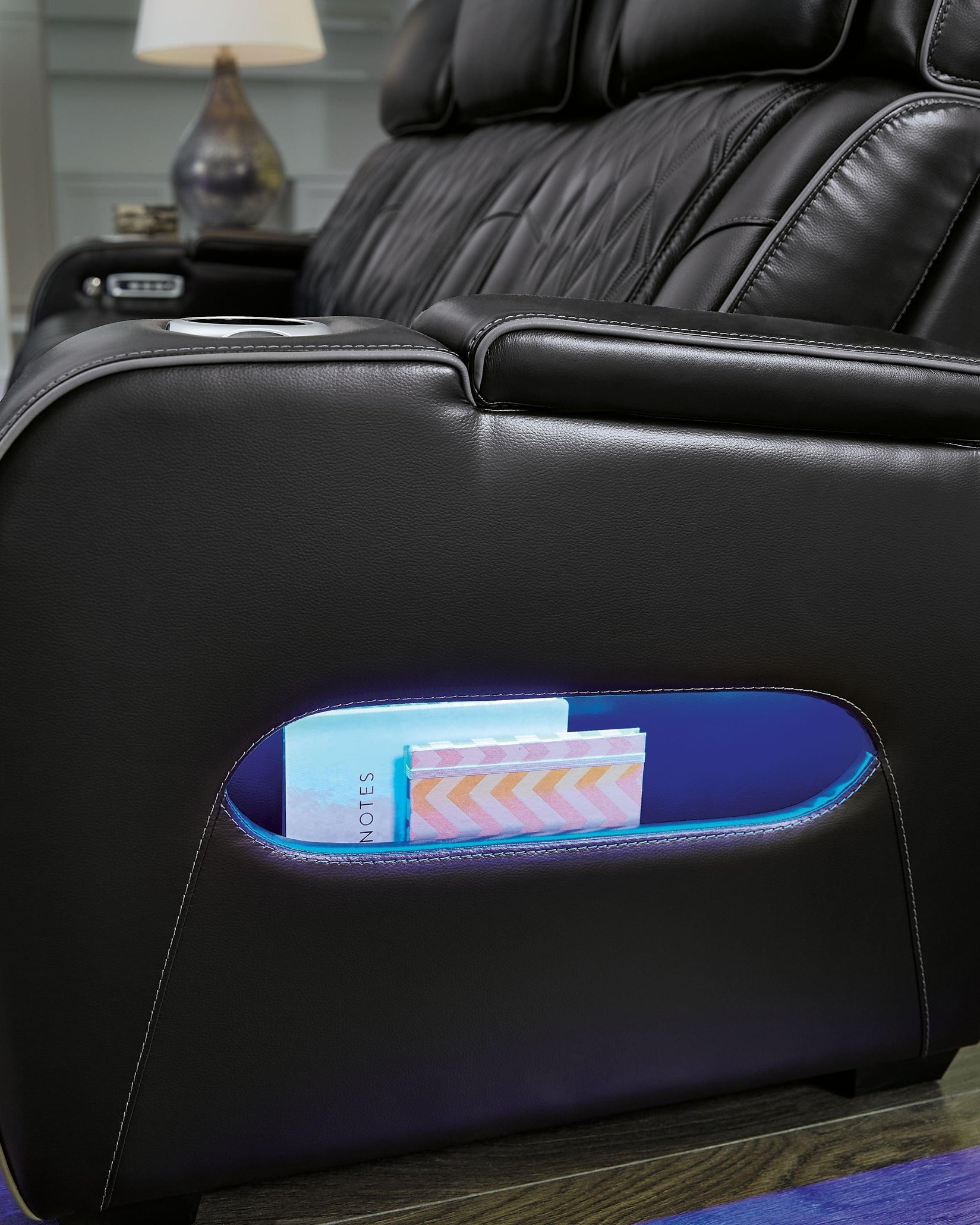 Signature Design by Ashley® - Boyington - Power Reclining Sofa With Adj Headrest - 5th Avenue Furniture