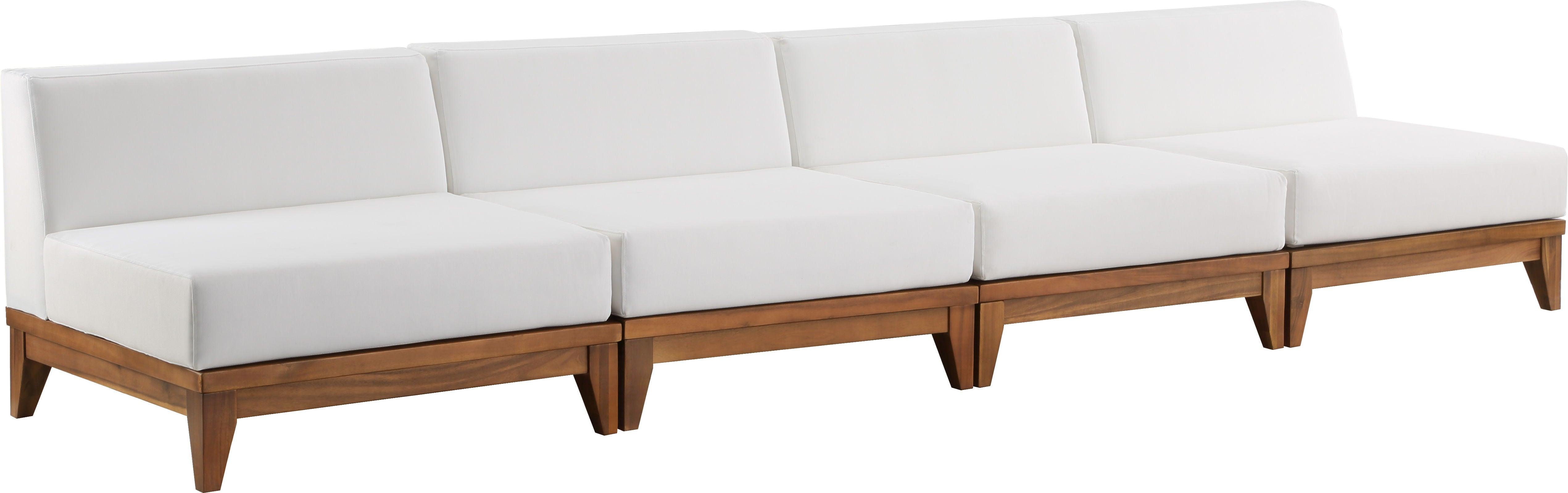 Meridian Furniture - Rio - Modular Sofa 4 Seats - Off White - Fabric - Modern & Contemporary - 5th Avenue Furniture