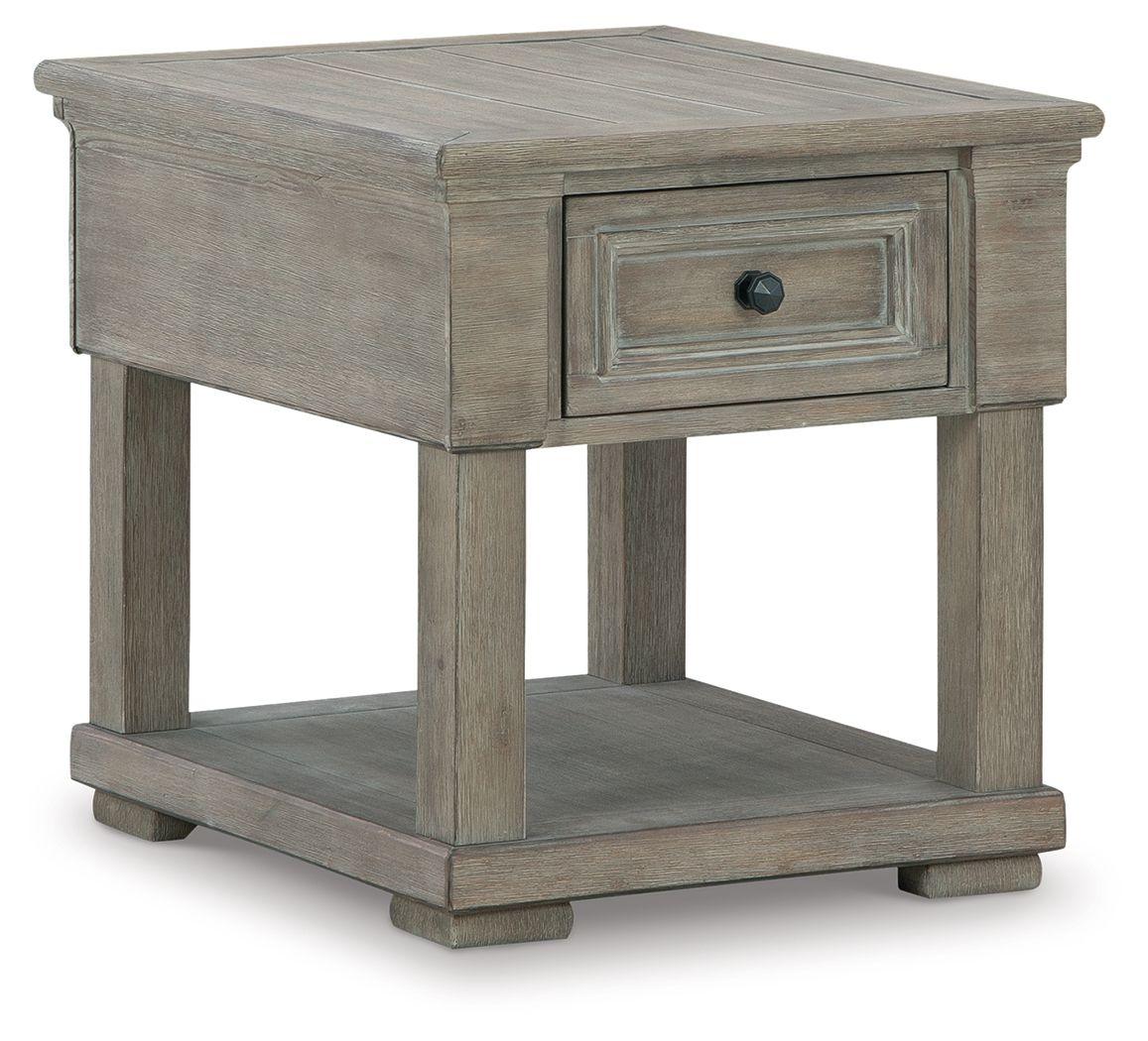Ashley Furniture - Moreshire - Bisque - Rectangular End Table - 5th Avenue Furniture