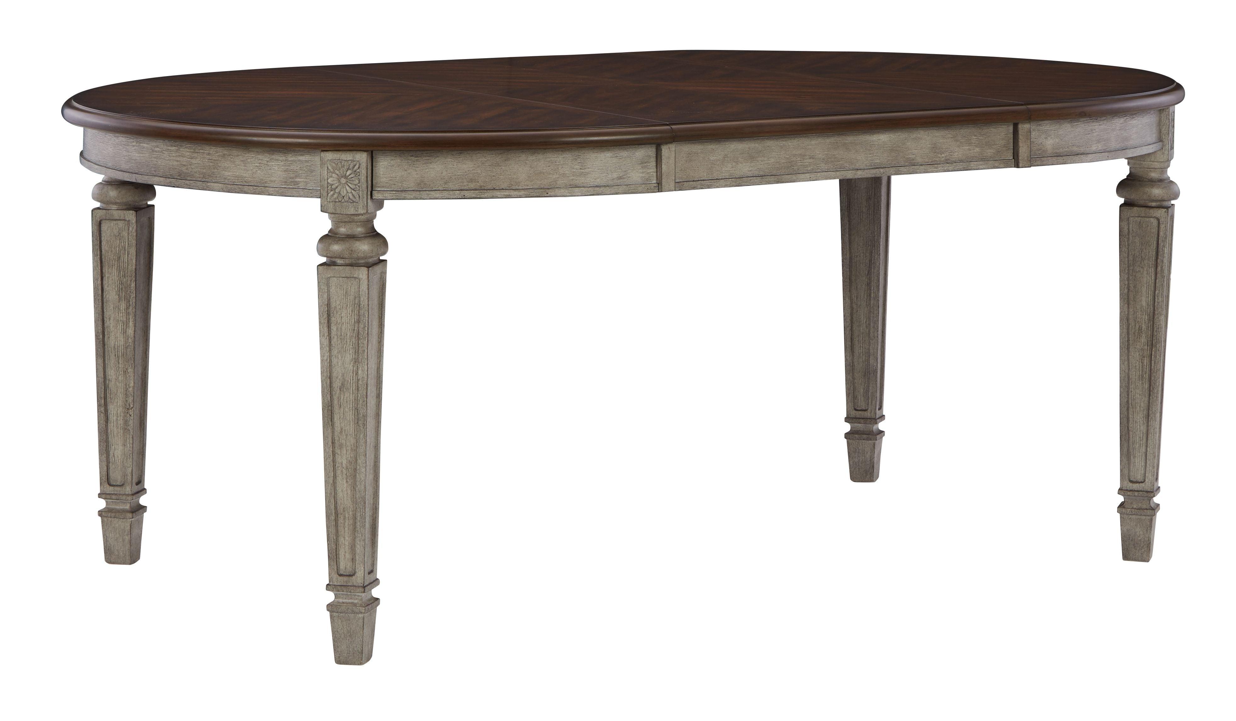 Signature Design by Ashley® - Lodenbay - Antique Gray - Oval Dining Room Extension Table - 5th Avenue Furniture