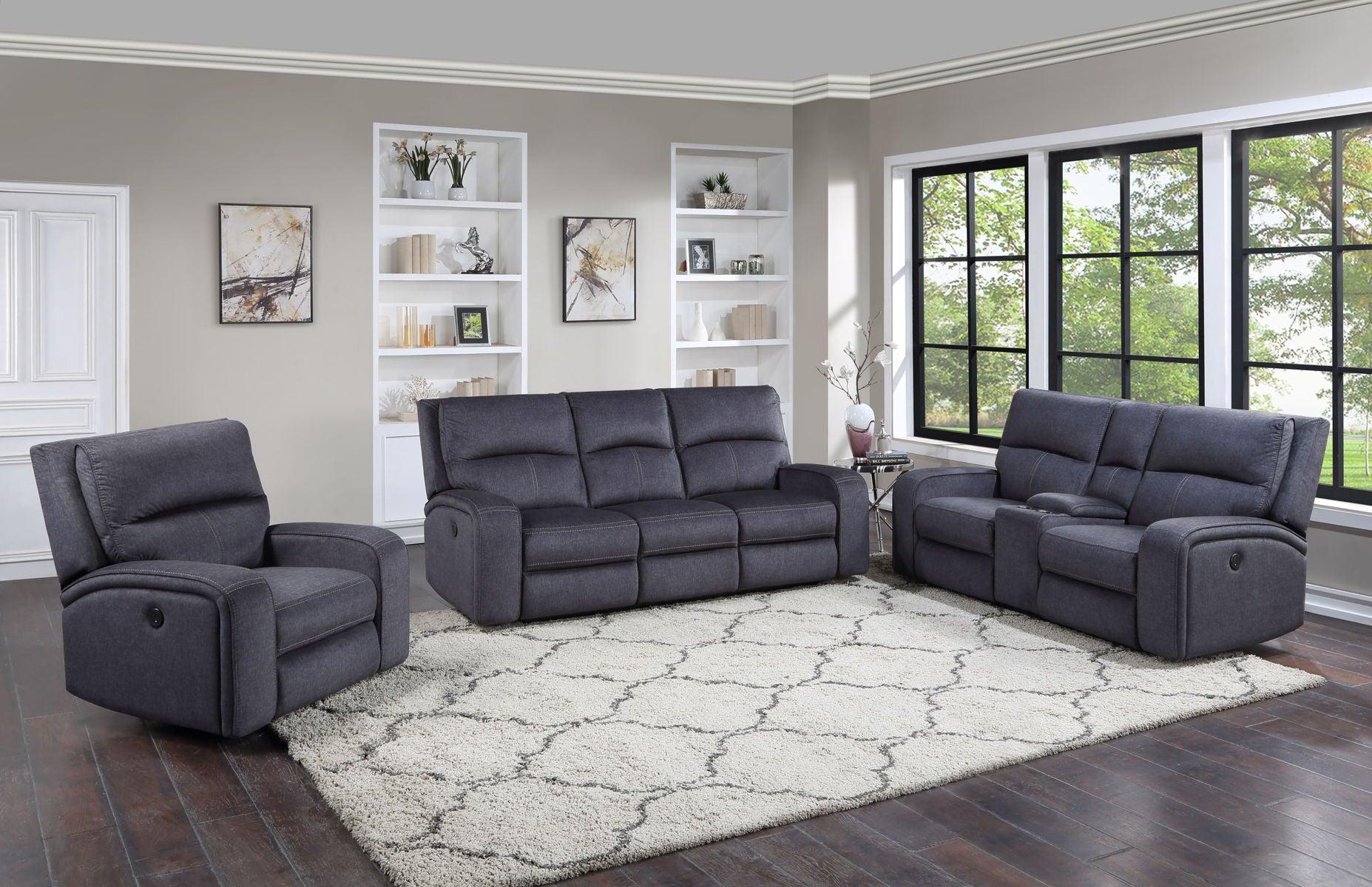 Steve Silver Furniture - Lovell - 2 Piece Power - Gray - 5th Avenue Furniture