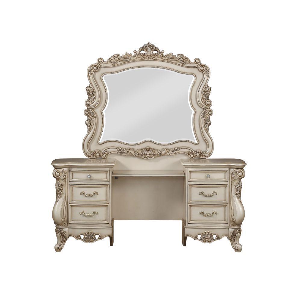 ACME - Gorsedd - Vanity Desk - Antique White - 5th Avenue Furniture