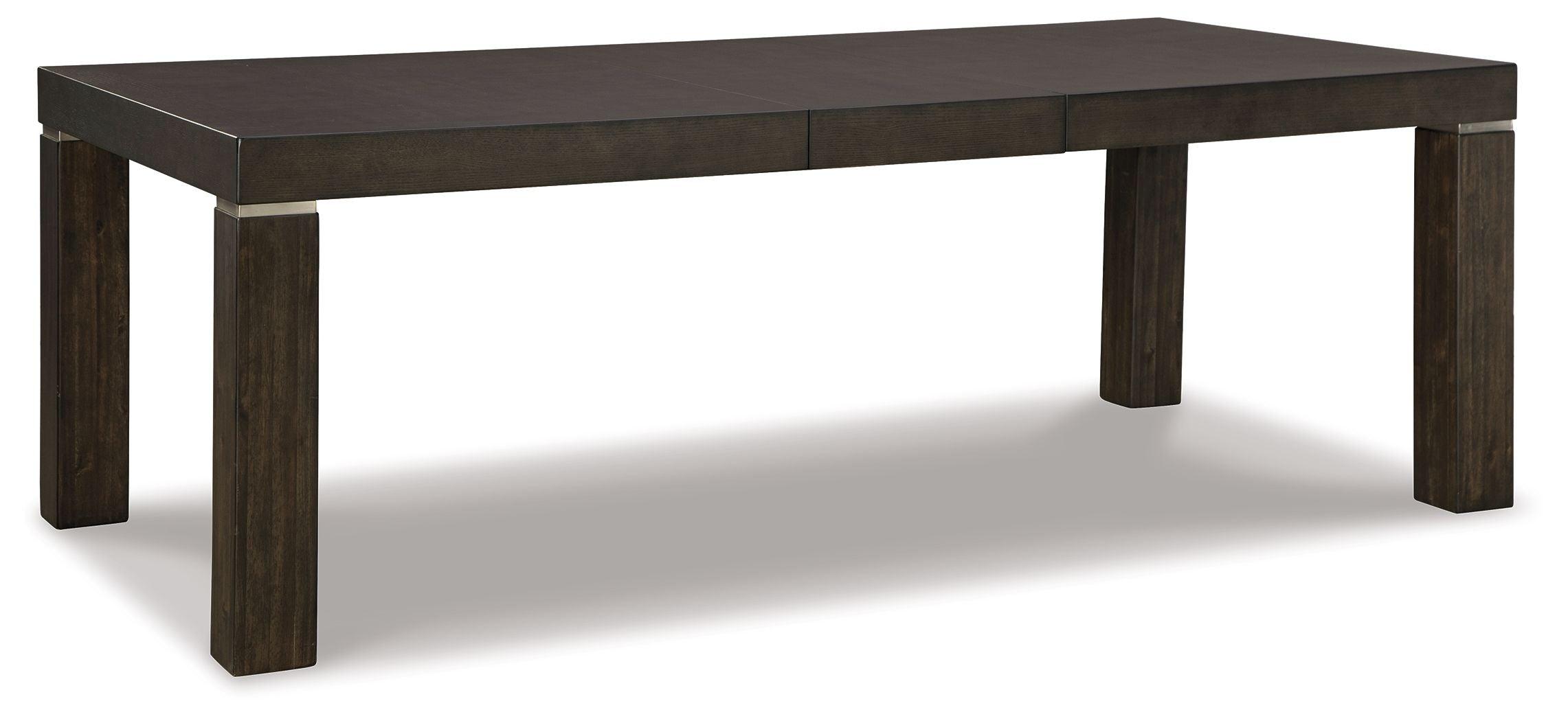 Signature Design by Ashley® - Hyndell - Dark Brown - Rectangular Dining Room Extension Table - 5th Avenue Furniture
