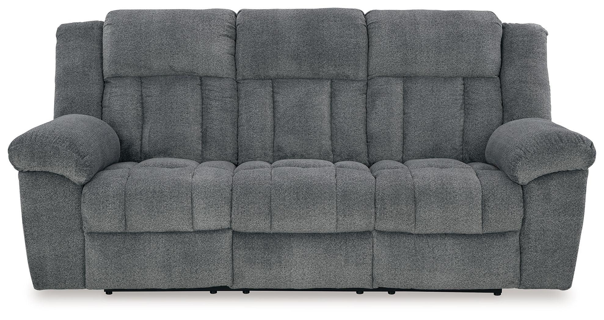 Signature Design by Ashley® - Tip-off - Power Reclining Sofa With Adj Headrest - 5th Avenue Furniture