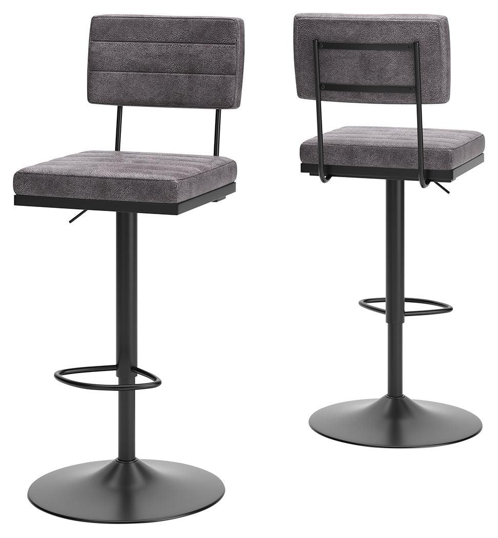 Signature Design by Ashley® - Strumford - Tall Swivel Barstool (Set of 2) - 5th Avenue Furniture