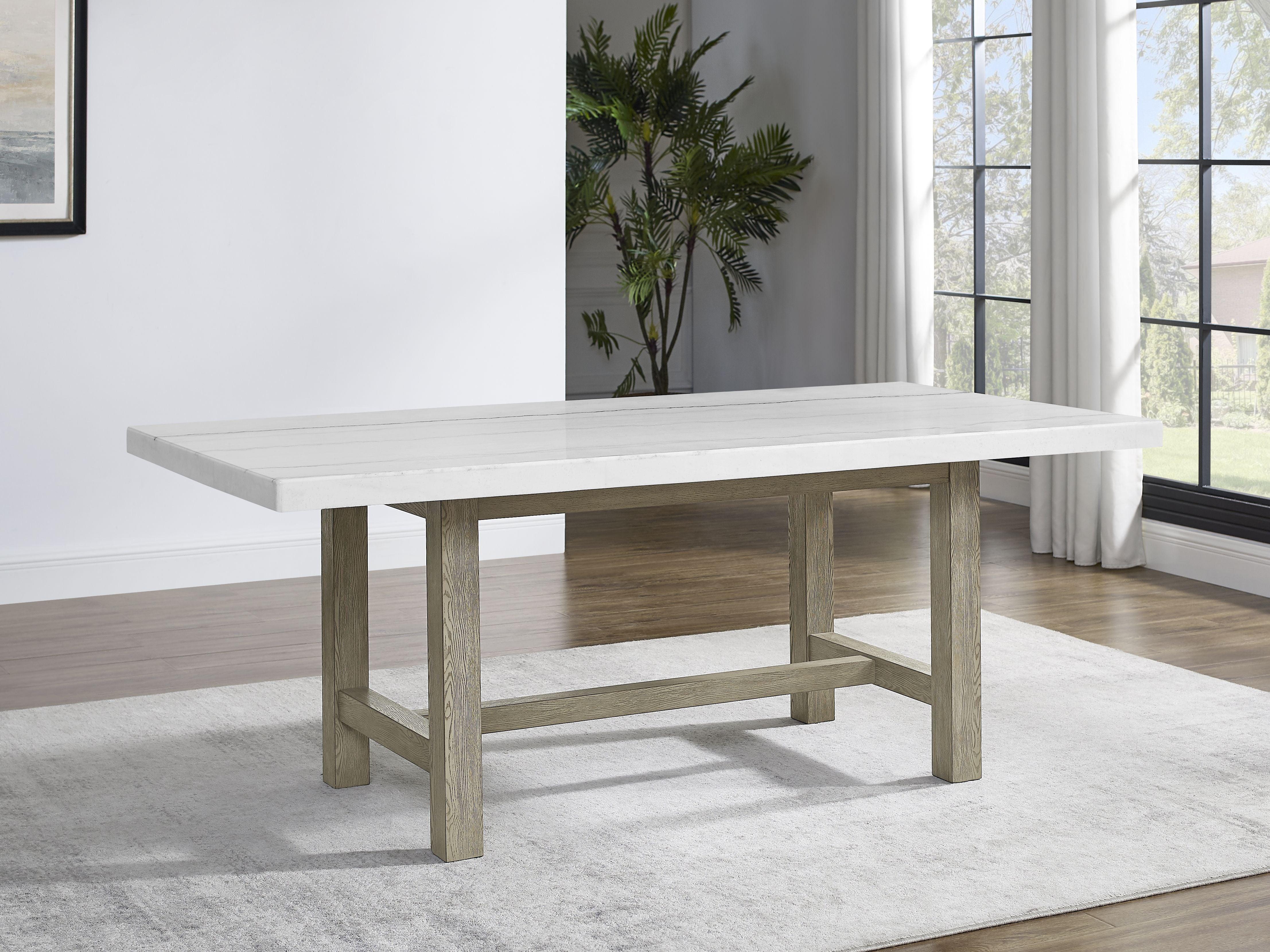 Steve Silver Furniture - Carena - Rectangular Table - White - 5th Avenue Furniture
