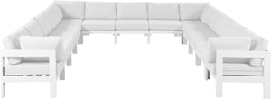 Meridian Furniture - Nizuc - Outdoor Patio Modular Sectional 13 Piece - White - Fabric - 5th Avenue Furniture