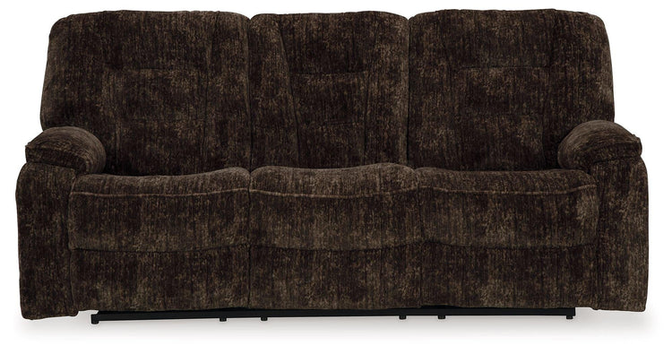 Signature Design by Ashley® - Soundwave - Reclining Sofa W/Drop Down Table - 5th Avenue Furniture