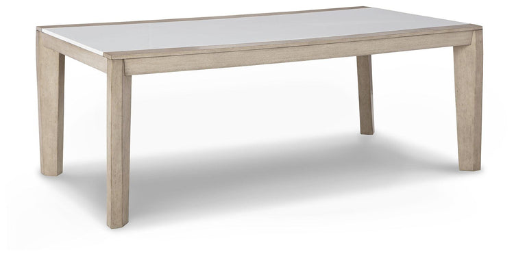 Signature Design by Ashley® - Wendora - Bisque / White - Rectangular Dining Room Table - 5th Avenue Furniture