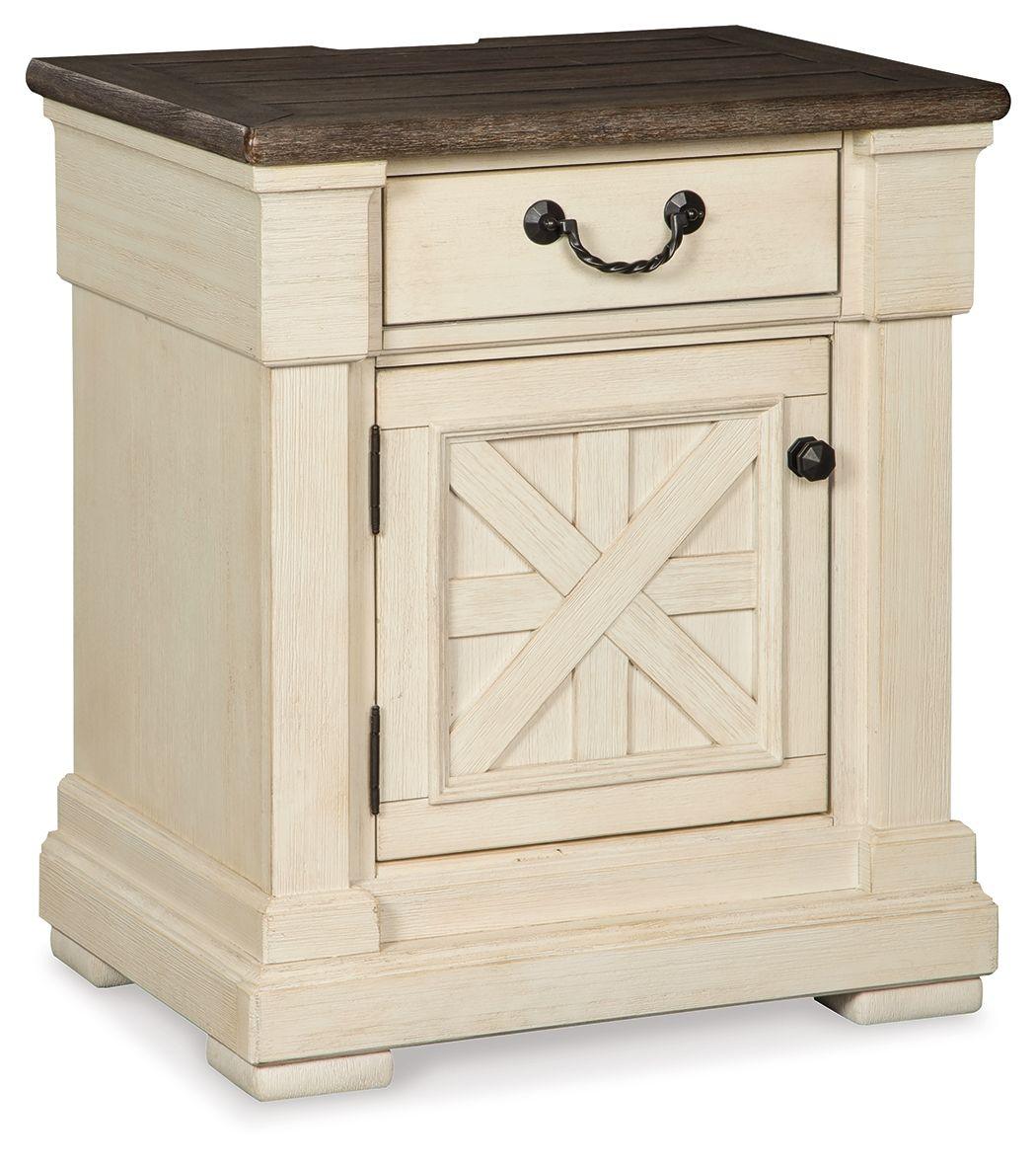 Ashley Furniture - Bolanburg - Antique Brown Light - One Drawer Night Stand - 5th Avenue Furniture