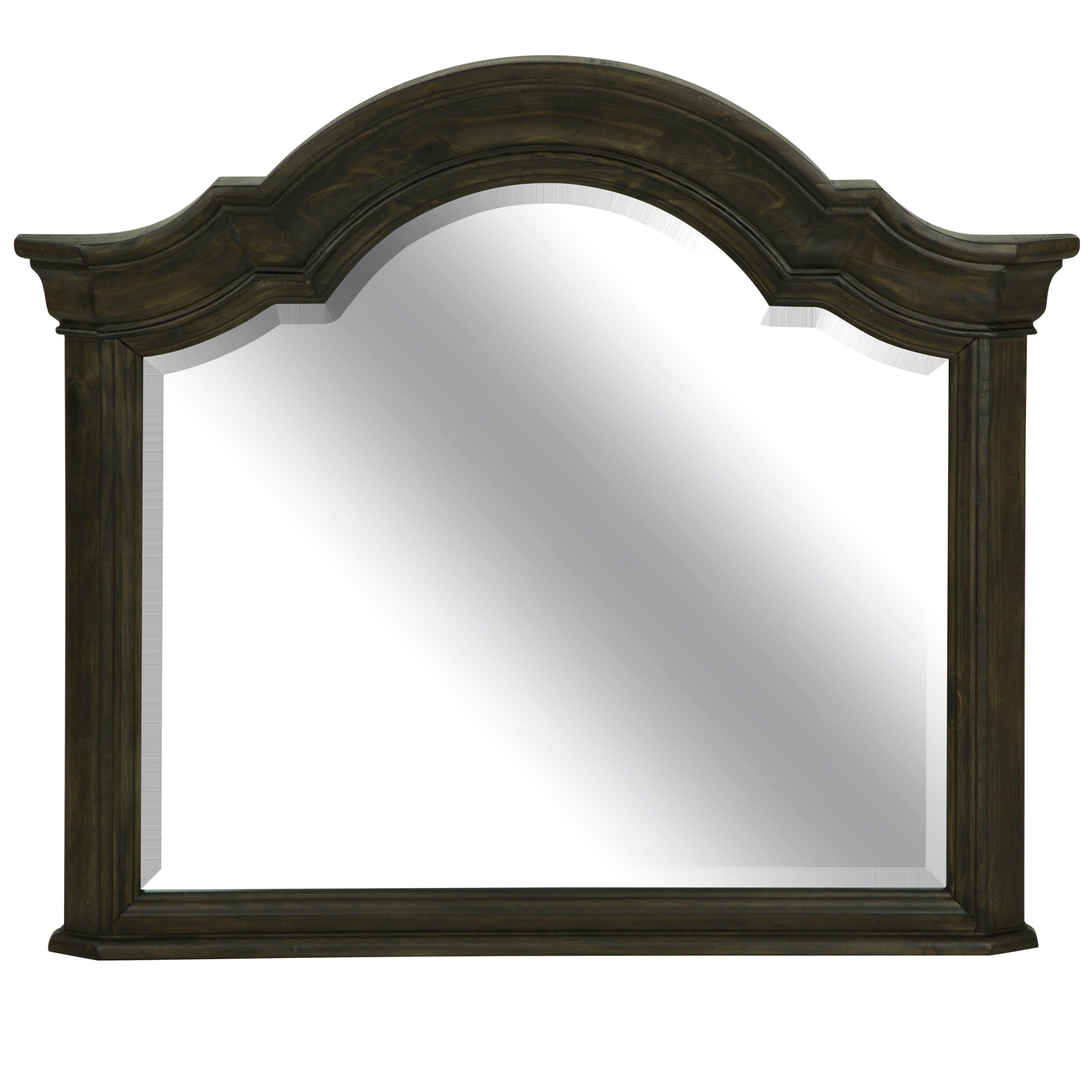 Magnussen Furniture - Bellamy - Shaped Mirror - Peppercorn - 5th Avenue Furniture