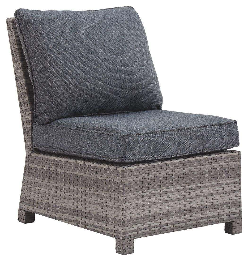 Ashley Furniture - Salem - Gray - Armless Chair W/Cushion - 5th Avenue Furniture