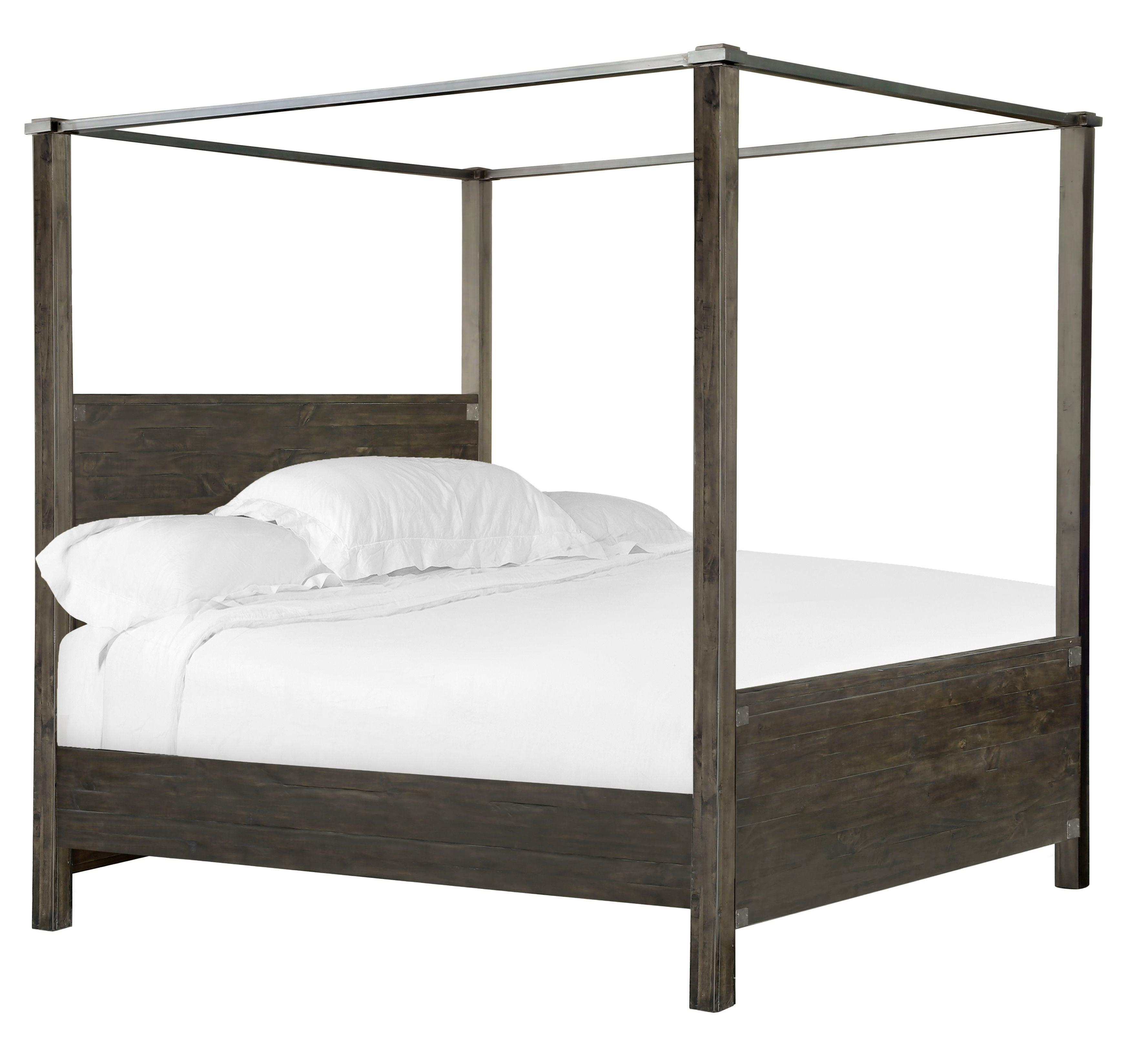Magnussen Furniture - Abington - Queen / King Poster Bed Posts - Weathered Charcoal - 5th Avenue Furniture