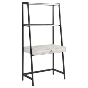 CoasterEssence - Pinckard - 1-Drawer Ladder Desk - Gray Stone And Black - 5th Avenue Furniture