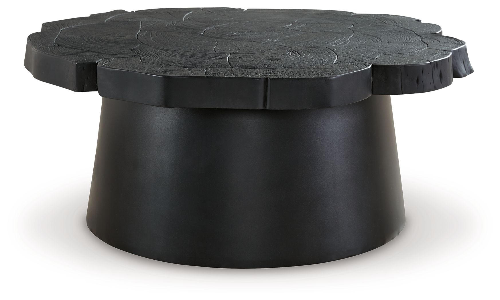 Wimbell - Black - Round Cocktail Table - 5th Avenue Furniture