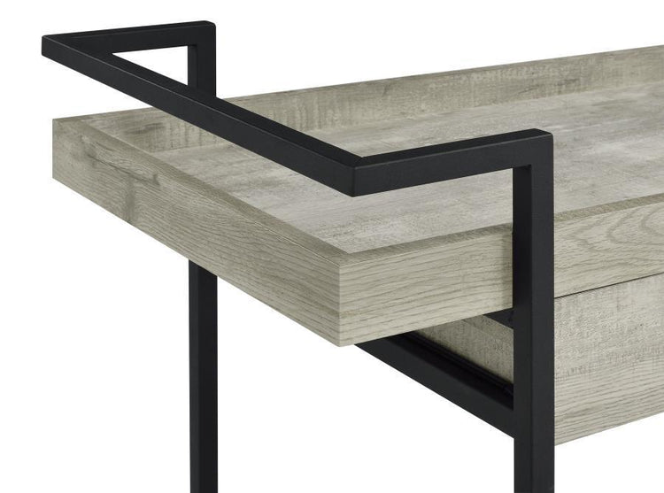 Coaster Fine Furniture - Ventura - Bar Cart With Storage Drawer - Gray Driftwood - 5th Avenue Furniture
