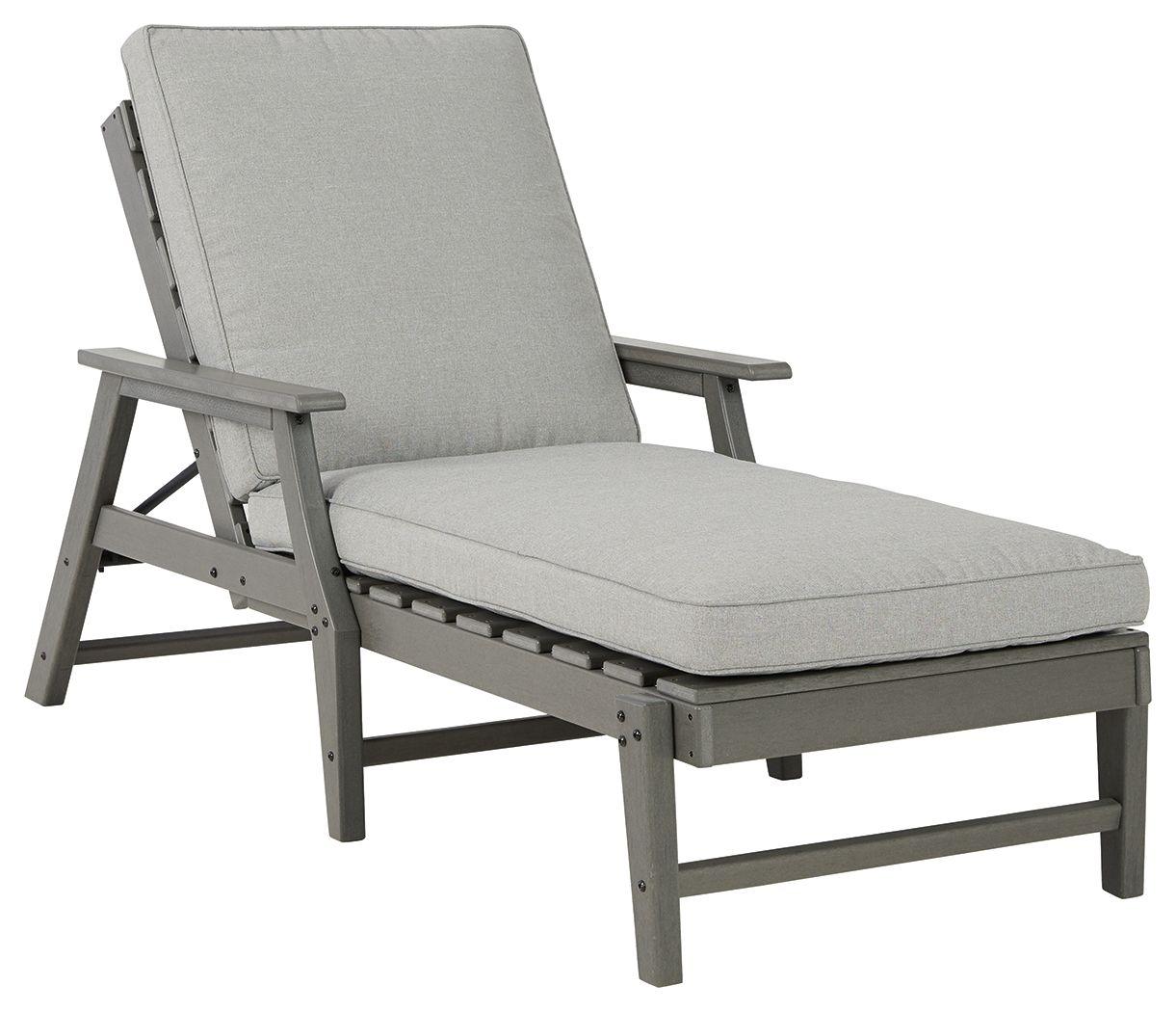 Signature Design by Ashley® - Visola - Gray - Chaise Lounge With Cushion - 5th Avenue Furniture