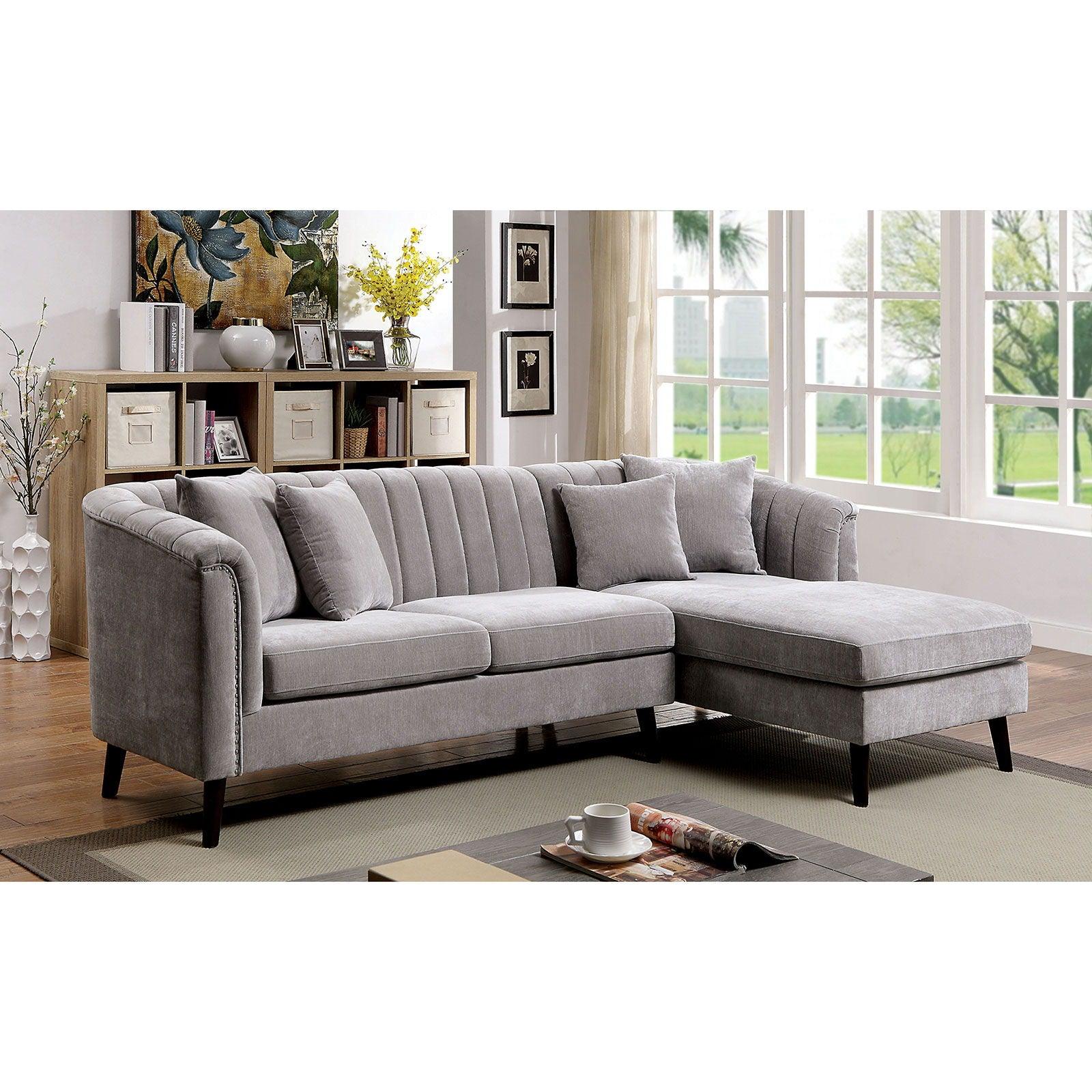 Furniture of America - Goodwick - Sectional - Light Gray - 5th Avenue Furniture