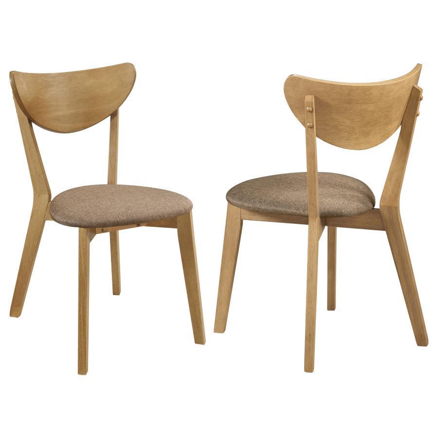 Coaster Fine Furniture - Elowen - Dining Side Chair (Set of 2) - Light Walnut And Brown - 5th Avenue Furniture