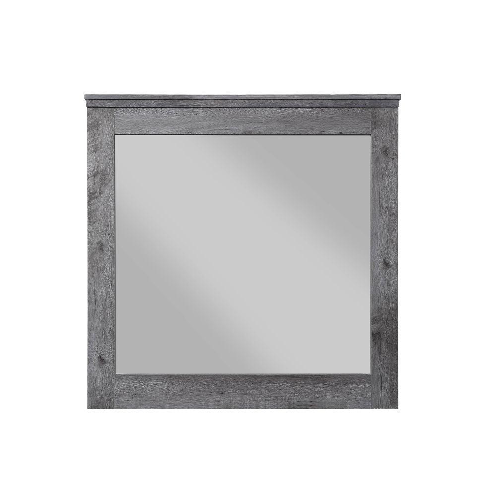 ACME - Vidalia - Mirror - Rustic Gray Oak - 5th Avenue Furniture