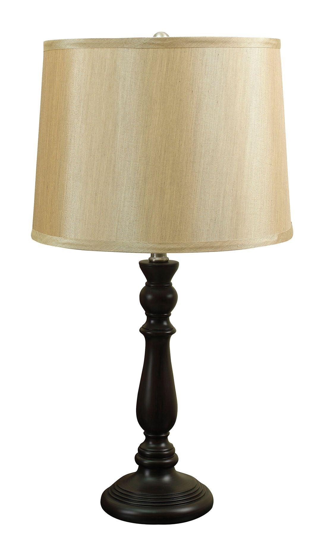 ACME - Baylee - Table Lamp (Set of 2) - Gold Shade, Espresso - 5th Avenue Furniture