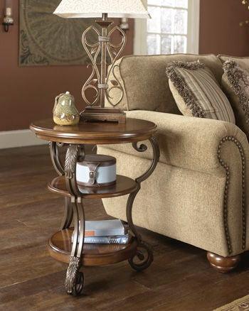 Ashley Furniture - Nestor - Medium Brown - Chair Side End Table - 5th Avenue Furniture