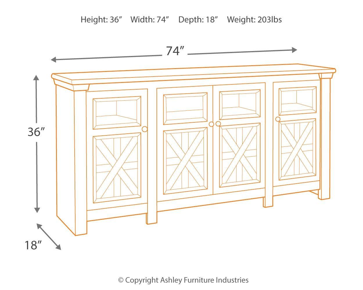 Ashley Furniture - Bolanburg - TV Stand - 5th Avenue Furniture
