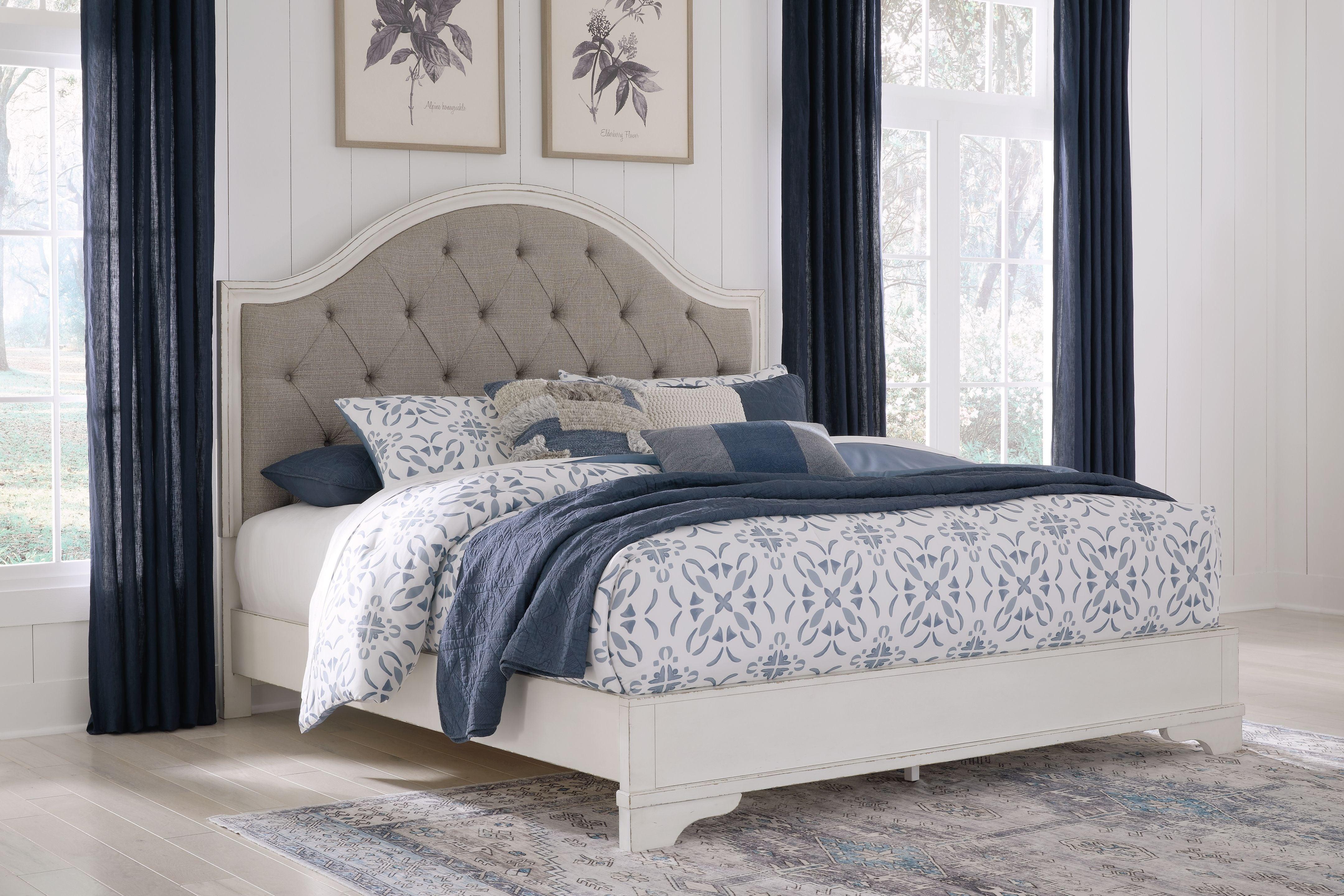 Signature Design by Ashley® - Brollyn - Upholstered Panel Bed - 5th Avenue Furniture