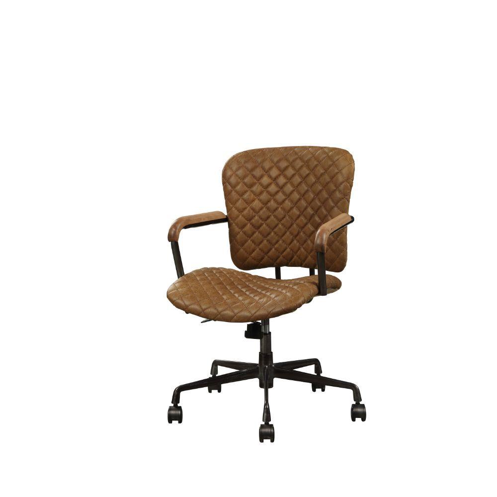 ACME - Josi - Executive Office Chair - Coffee Top Grain Leather - 5th Avenue Furniture