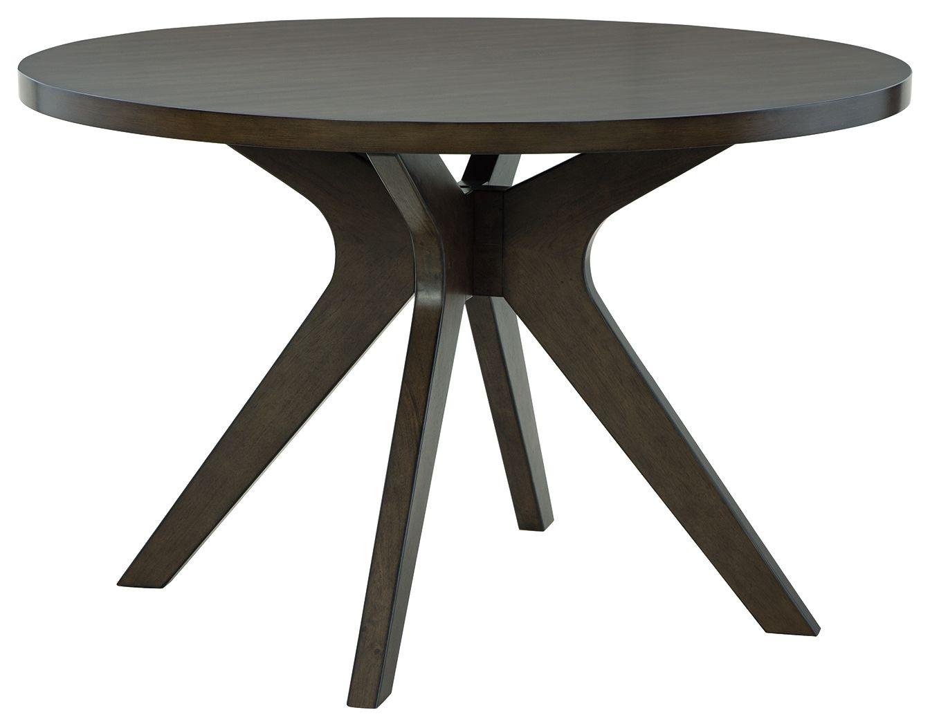 Signature Design by Ashley® - Wittland - Dark Brown - Round Dining Room Table - 5th Avenue Furniture