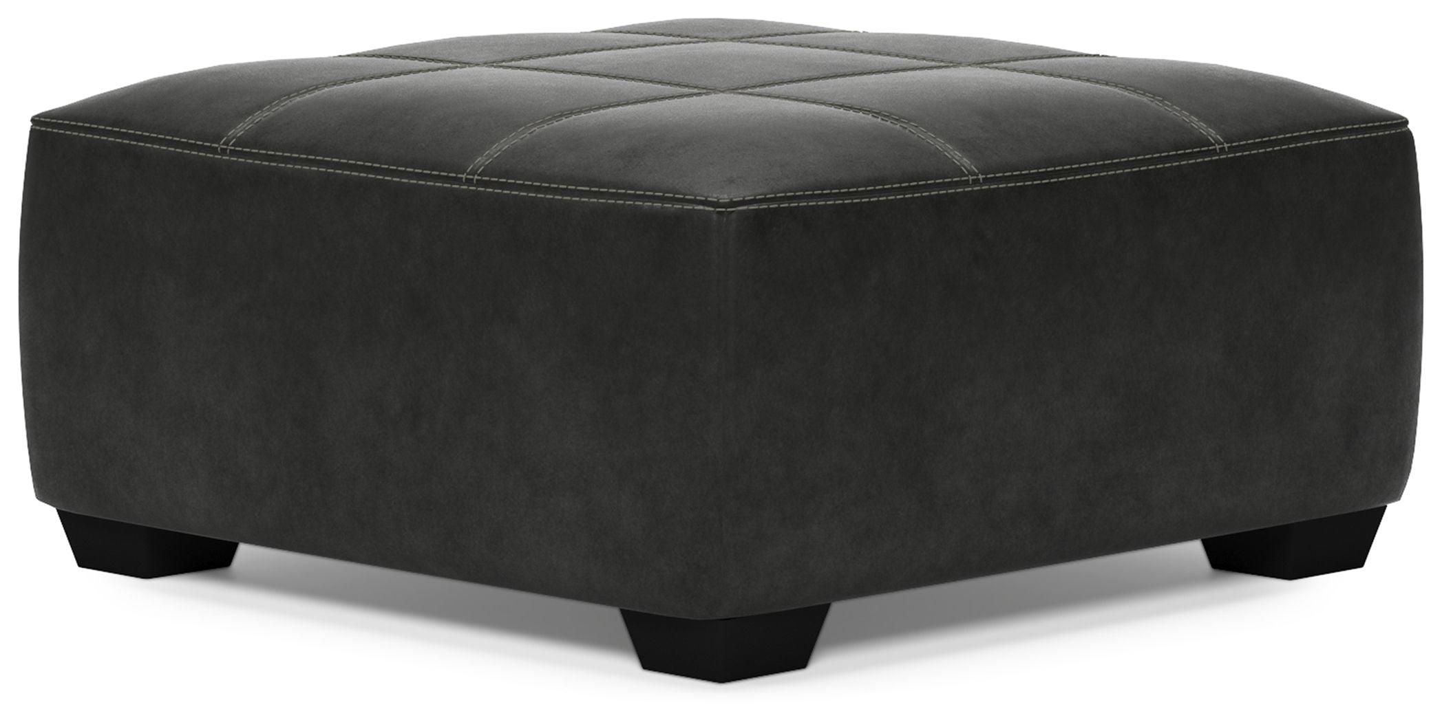 Ashley Furniture - Bilgray - Pewter - Oversized Accent Ottoman - 5th Avenue Furniture
